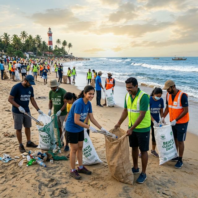 Coastal Clean-up Drive – Alappuzha Beach 2024