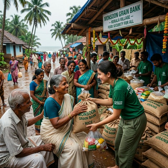 Monsoon Grain Bank Distribution – Fishing Families